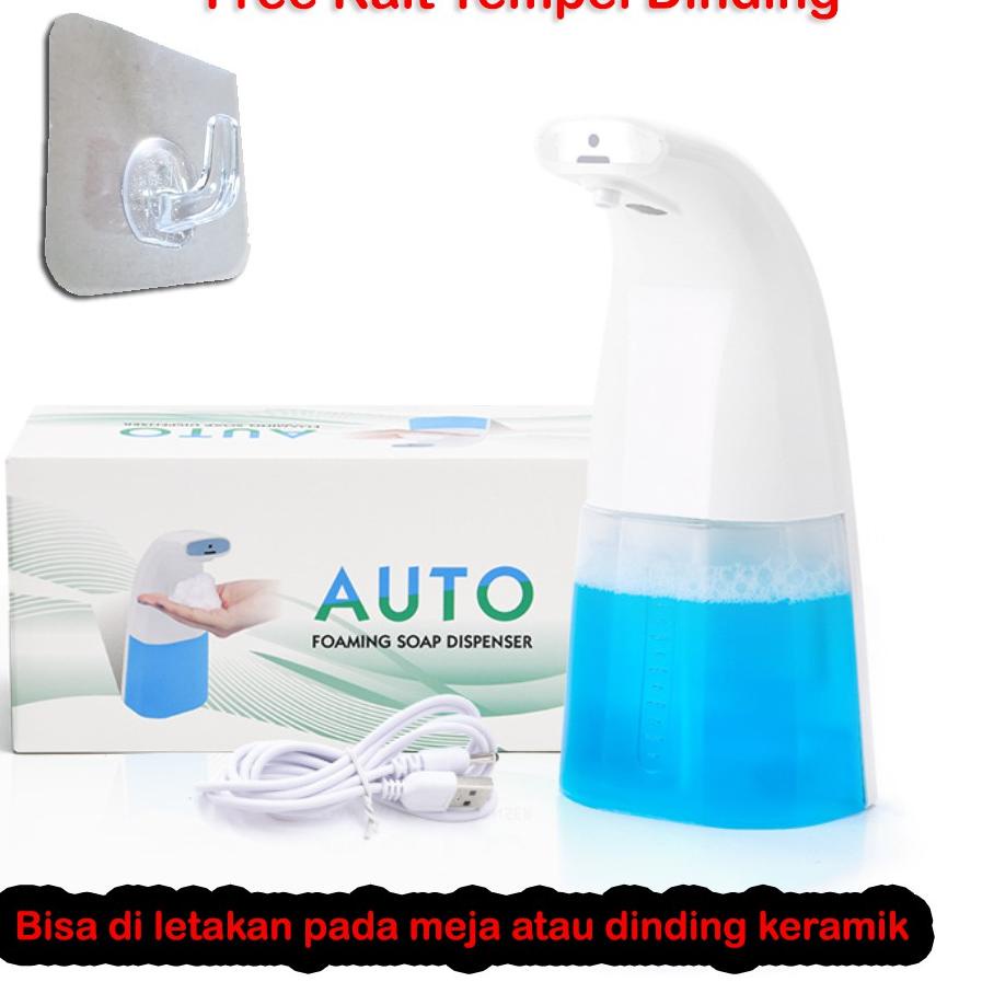 (SerbaSerbi)Dispenser Sensor Tempat Sabun Cair 300ml /Dispenser Otomatis USB Charger E708 Termurah