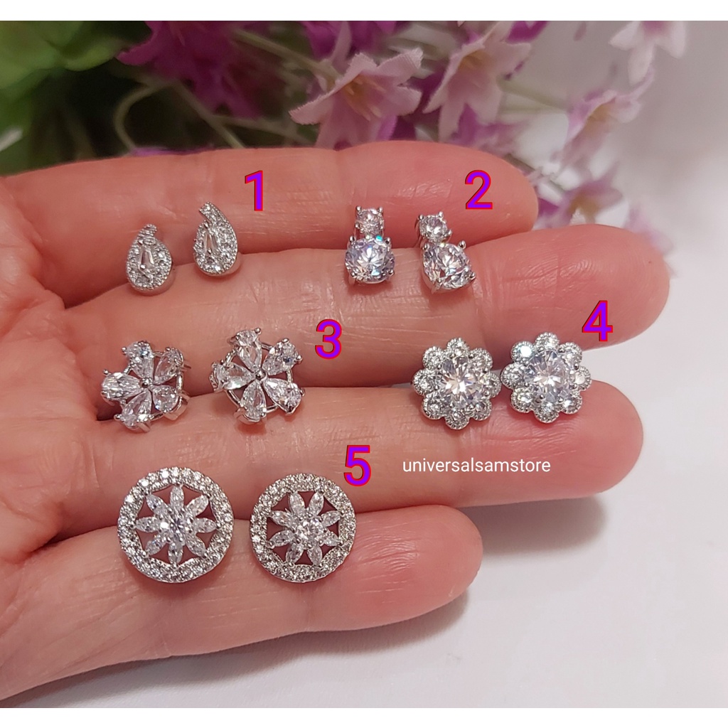 Anting tusuk stud xuping zircon
