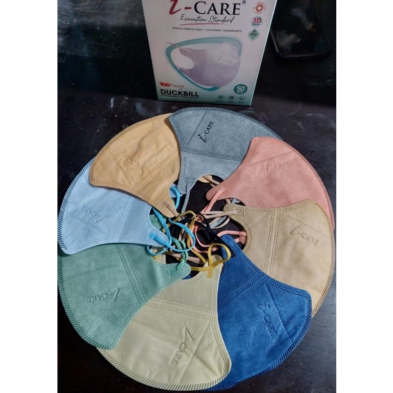 MASKER I CARE MIX WARNA 4 ply 1 BOX ISI 50