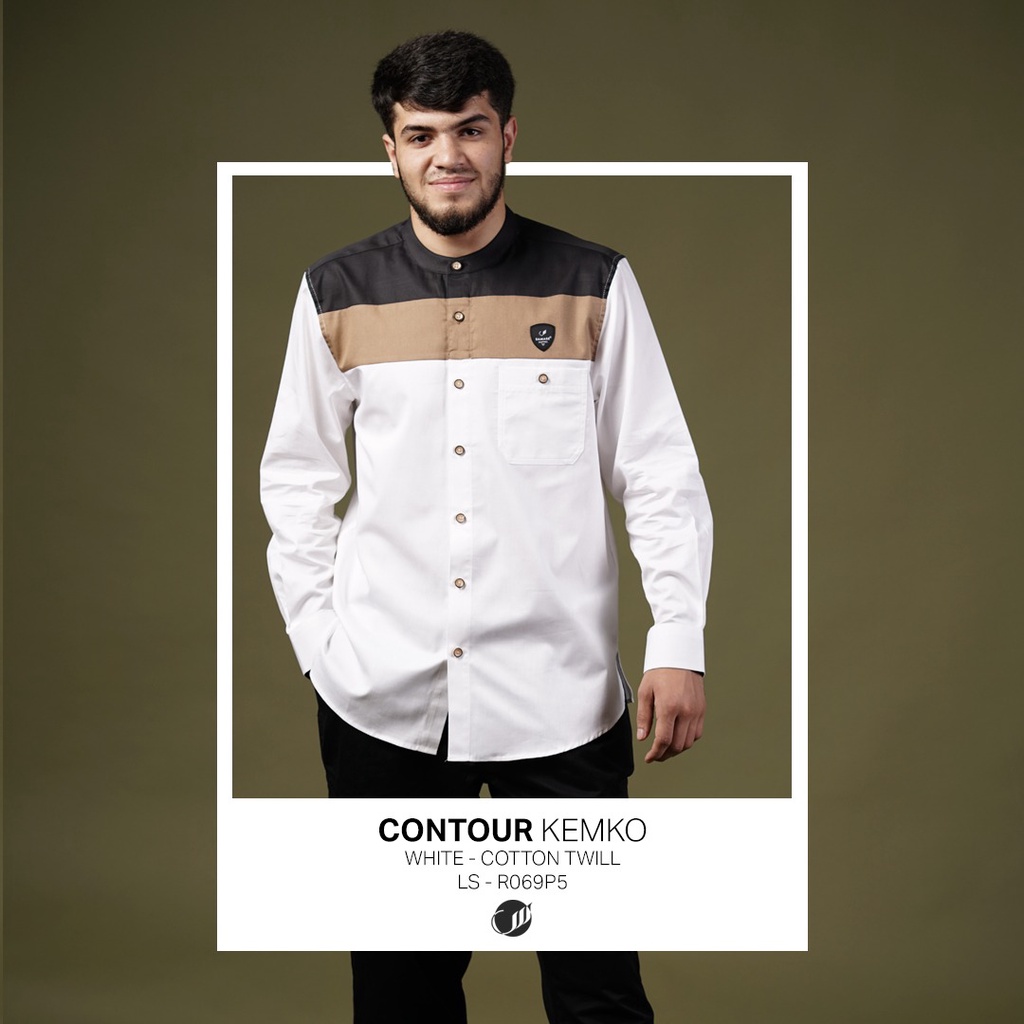 BAJU KEMEJA KOKO SAMASE KEMKO CONTOUR PJG 01R069P