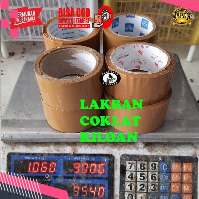 

------] LAKBAN MURAH ISOLASI WARNA COKLAT KILOAN 1 KG MURAH LEBAR 3 JARI