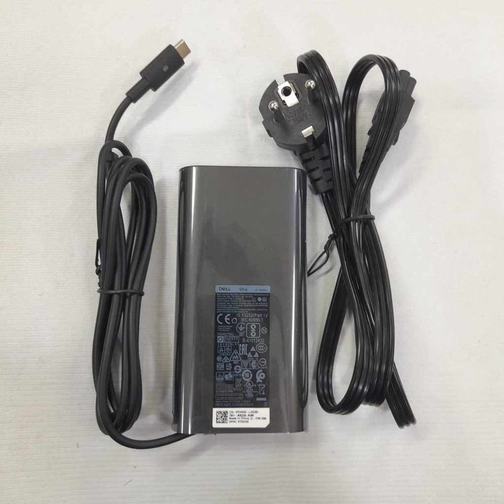 Adaptor Charger Cassan Laptop  DE  USB TYPE C 90W 4.5a 20v 90watt Latitude 3400 3500 5300 5400 7300