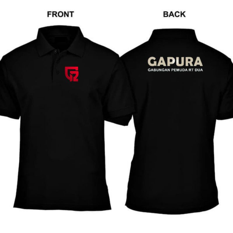 KAOS POLO CUSTOM BORDIR BISA SATUAN