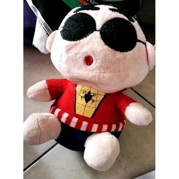 boneka ganca ganci Sinchan kacamata Spiderman laba2 sincan gantungan kaca PL