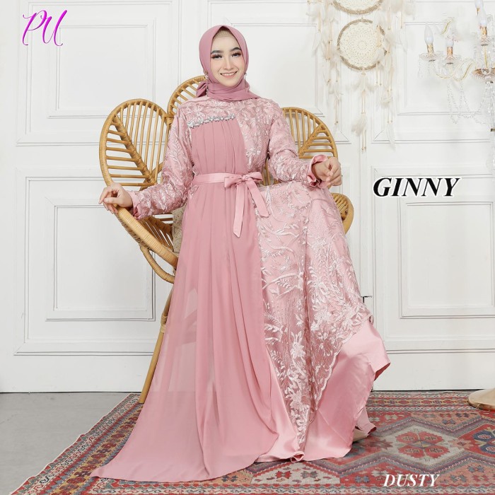 GINNY Gaun gamis pesta muslimah walimatul wisuda resepsi lamaran bride