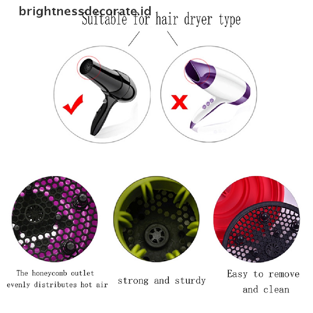 [Birth] Hairdryer Diffuser Cover - Tudung Pengering Rambut Lipat Aksesori Styling Rambut [ID]