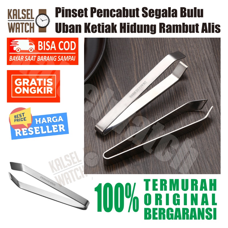 Alat Penghilang Pencopot Pinset Pin Set Pencabut Bulu Rambut Uban Ketiak Hidung Rambut Alis Kualitas Premium Bahan Besi Stainless Steel Anti Karat ACK29