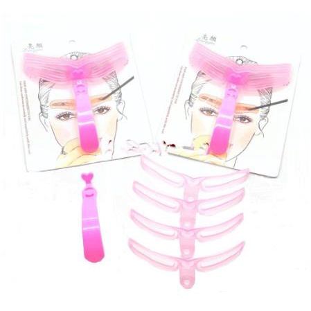 ^ KYRA ^ Cetakan Alis Korea Eyebrow Template Korean Aksesoris Make Up - Set Isi 8 Pcs