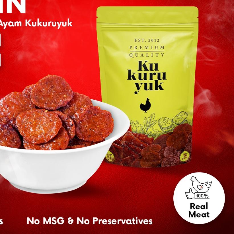 

♣ [PREMIUM COIN] Dendeng Ayam Kukuruyuk Makanan Siap Saji - 100 Gram ➽