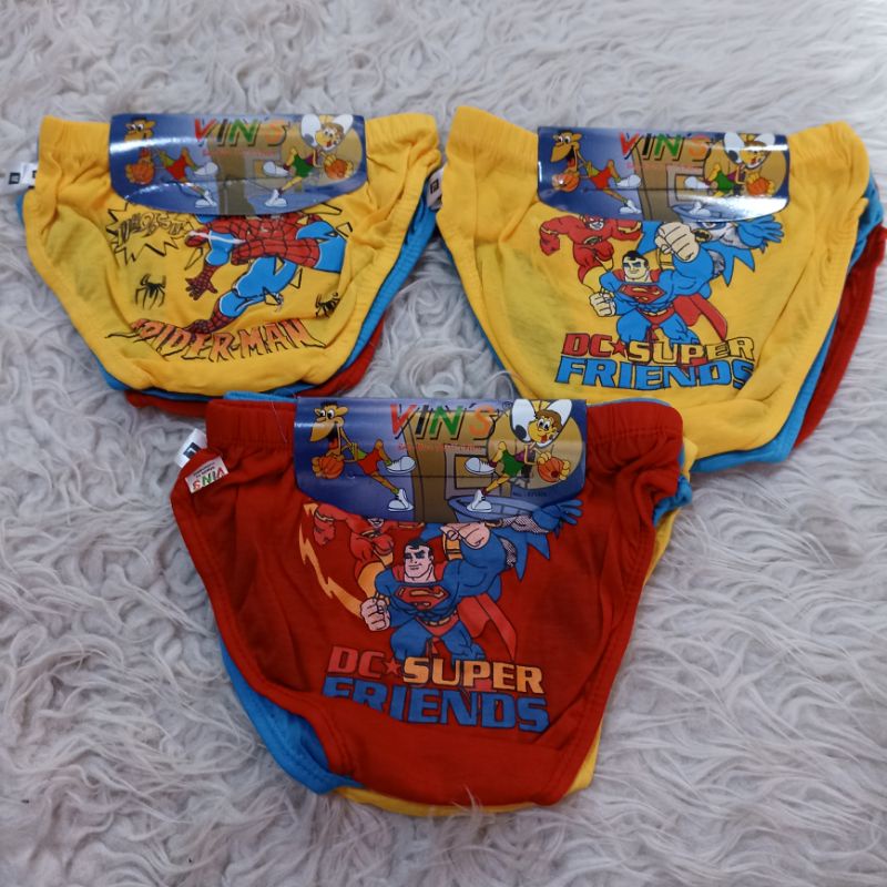 Celana dalam anak laki umur 4-8 tahun harga 3 pcs