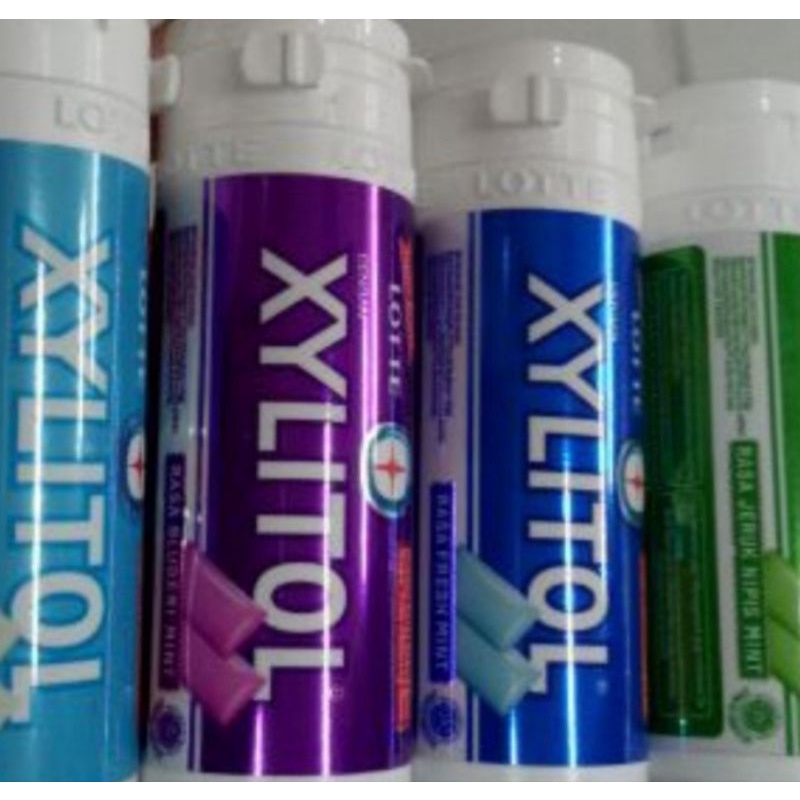 XYLITOL Permen Karet Lotte Botol 27gr Lotte Mint