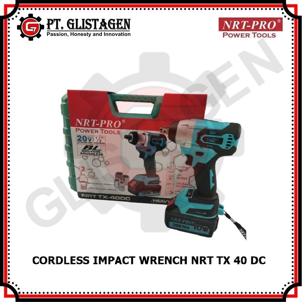 NRT-PRO TX 40 Mesin Bor Cordless Impact Wrench Brushless Pembuka Baut