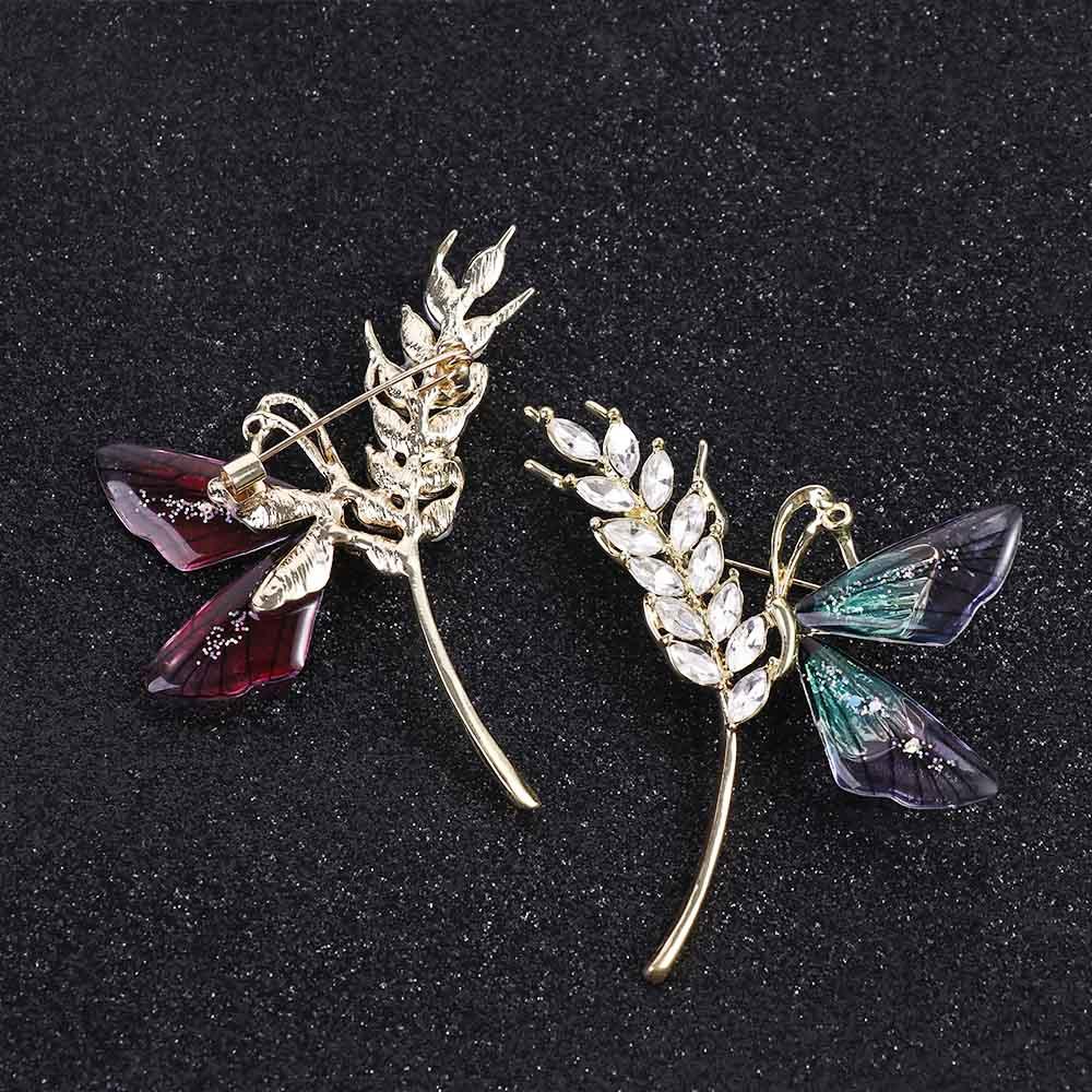 Agustina Wanita Bros Lucu Unik Rasa Mewah Transparan Sayap Anak Laki-Laki Alloy Gaya Korea Lencana