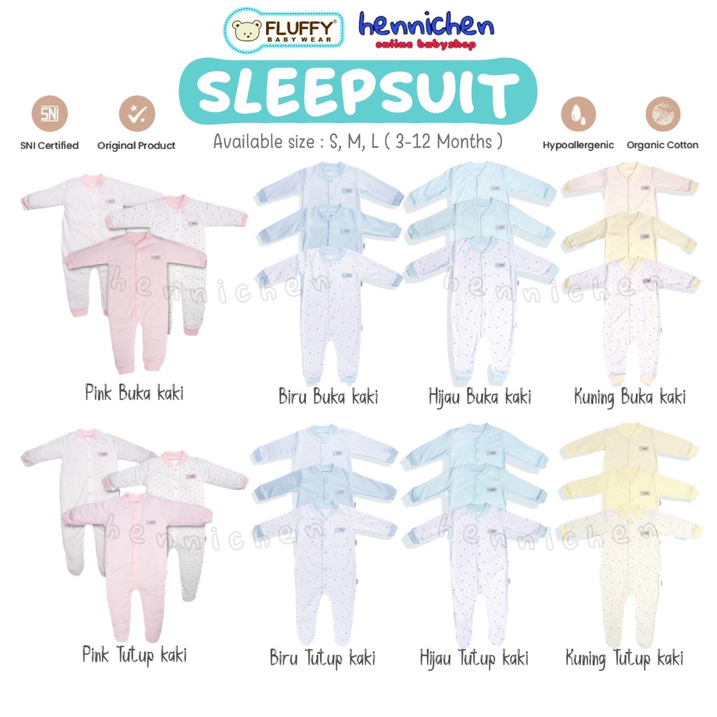 1 PCS FLUFFY Sleepsuit Jumper Panjang kodok bayi part 2