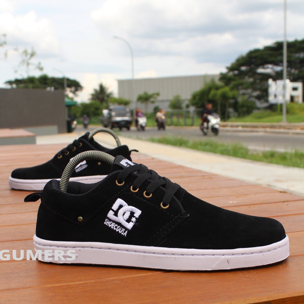 SEPATU DC SHOES BLCK  HIGH PRIA / SOL SUDAH DIJAHIT / SEPATU SEKOLAH / SEPATU KERJA / SEPATU SANTAI / SNEAKERS PRIA, SEPATU HITAM, SEPATU FULL BLACK