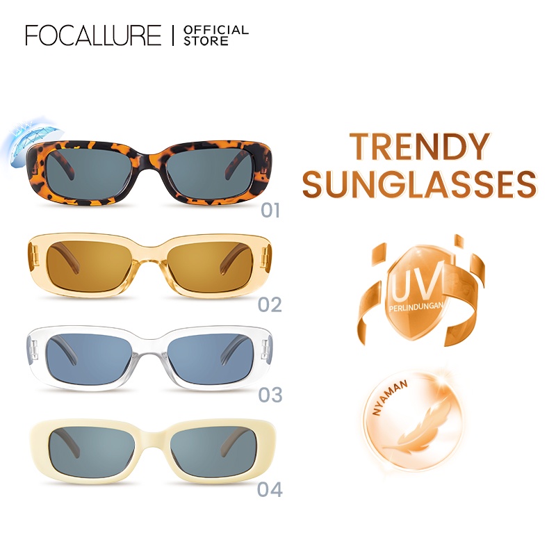 FOCALLURE Retro Eyeglasses Cat-eye Sunglasses Tide Fashion Radiation Protection Sun Glass