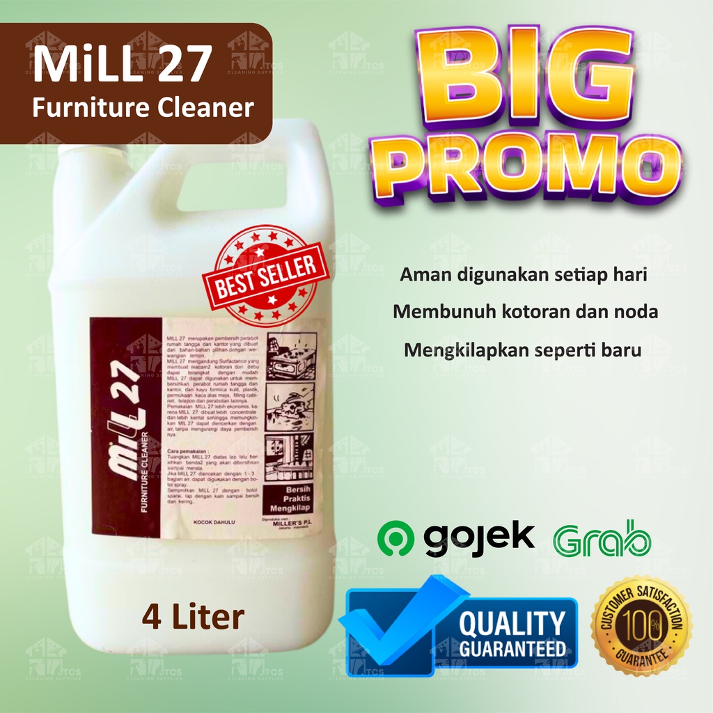 Pembersih furniture cleaner meja kursi kayu vinyl bersih galon 4 liter