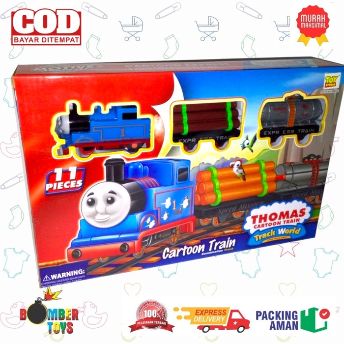 MAINAN ANAK EDUKASI REL KERETA API Go TRAIN TRACK CARTOON LOCO MUSIC SUARA KADO TERBAIK