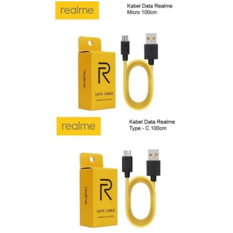 kabel charger realme type-c kabel data type c realme dan kabel micro