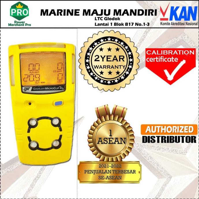 Sertifikat KAN Multi Gas Detector Honeywell BW MicroClip XL Ori