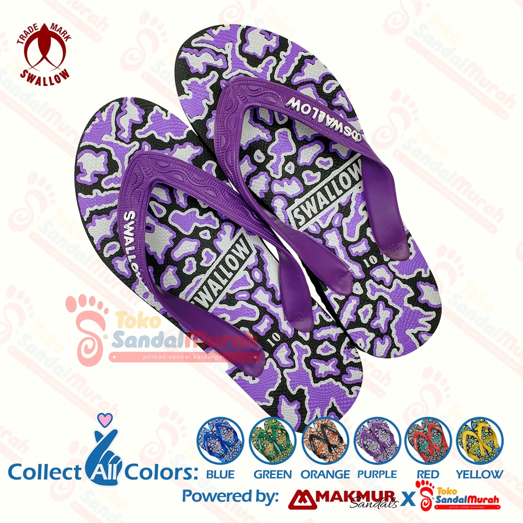 Toko Sendal Murah - Sandal Jepit Pria Sandal Distro Jepit SWALLOW DELTA Taste Warna Warni Fashion Pria