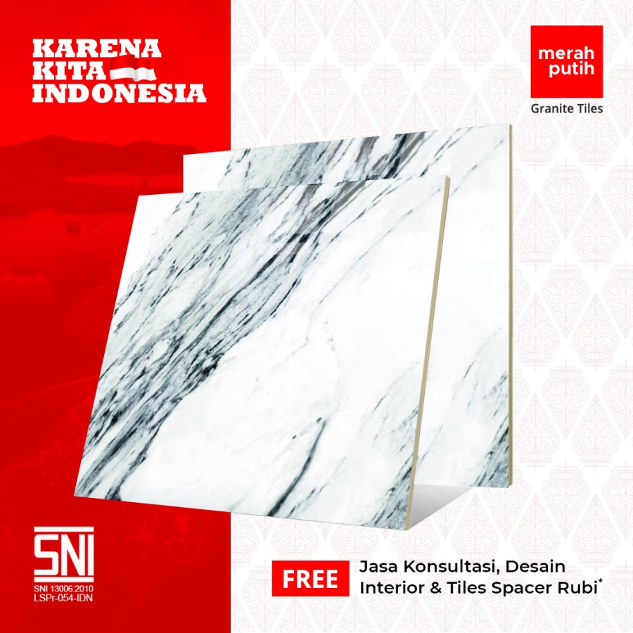 GRANITE MERAH PUTIH 60x60 cm - MP60MG063 - LIWA