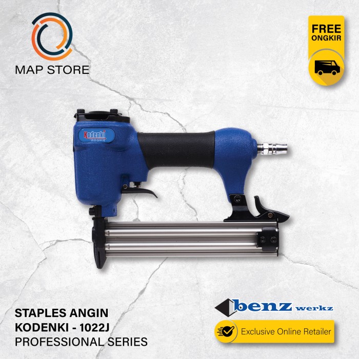 

KODENKI 1022J Air Nailer Gun Paku Tembak U Staples Stapler Angin Mesin - KODENKI