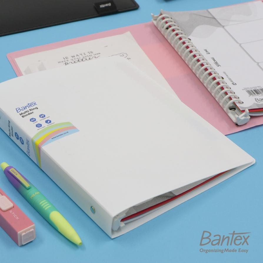 

Star Bantex B5 Trendy Multi Ring Binder 26 Hole White 3126 07 !!!