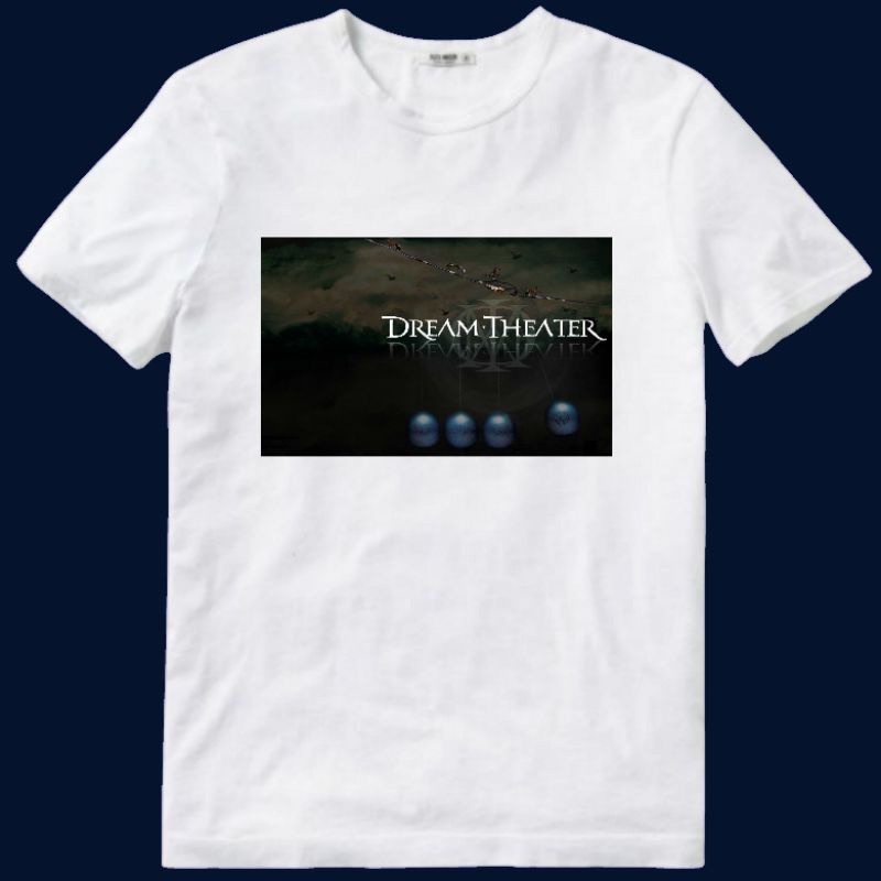 Kaos Baju Tshirt Pria Cowok Laki Dewasa Band Rock Dream Theater Album Octavarium Distance over Time 