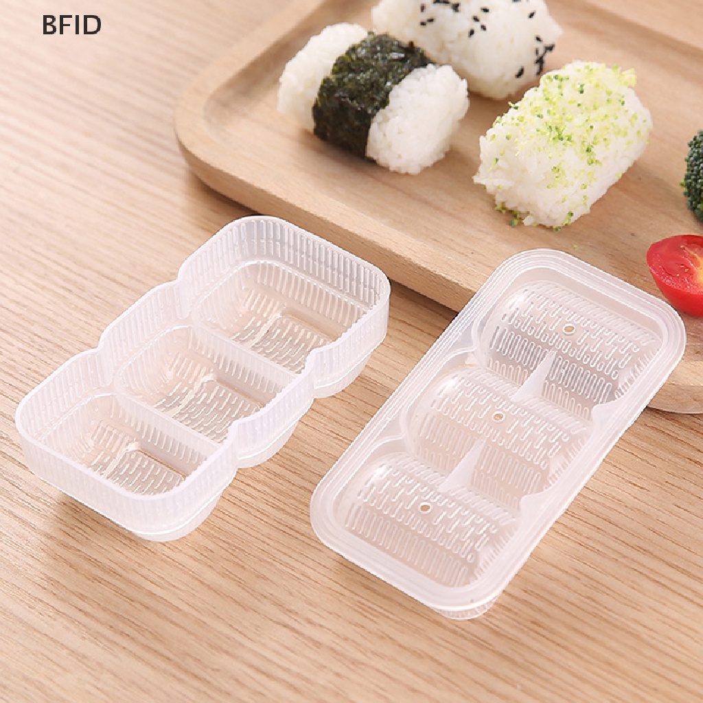 [BFID] Diy Sushi Rice Ball Cetakan Nasi Bola Food Press Segitiga Sushi Maker Mold Baby Bento Aksesoris Bento Dapur [ID]