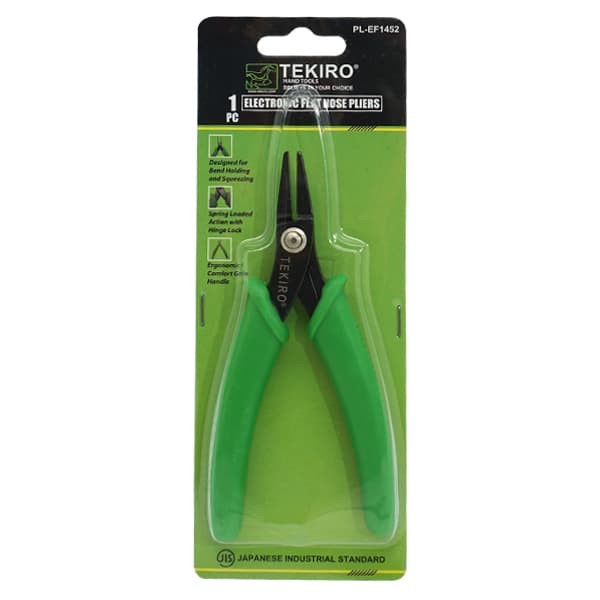 TEKIRO ELECTRONIC FLAT NOSE PLIERS 5 INCH / TANG LANCIP ELEKTRONIK