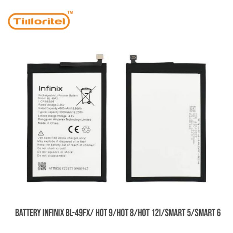 BATTERY INFINIX BL-49FX/ HOT 9/HOT 8/HOT 12i/SMART 5/SMART 6