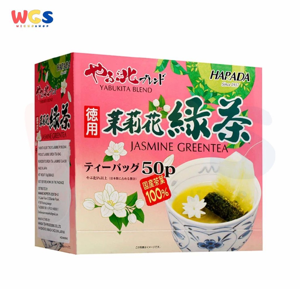

Harada Jasmine Greentea 100g (50 Teabags) – Teh Hijau Melati Jepang Aromatik Sehat & Praktis