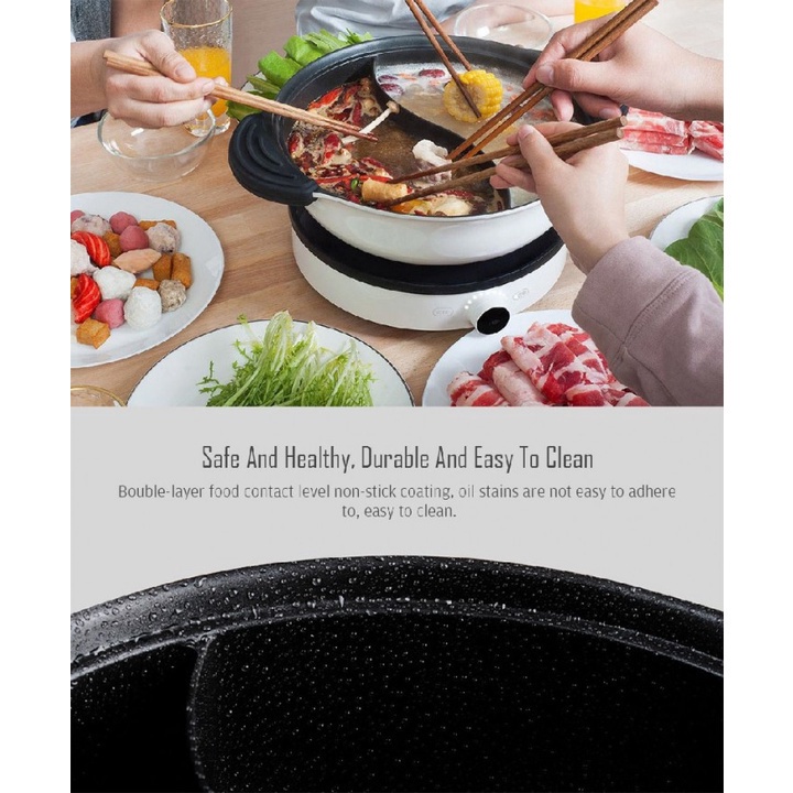 8 ZHIWU GJT03CM - YUAN YANG Shabu Steamboat Cooking Soup Pot 27 cm
