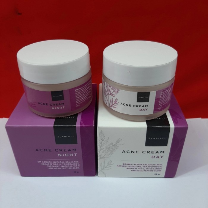 TERBARU PAKET SCARLETT ACNE CREAM 2 IN 1 
