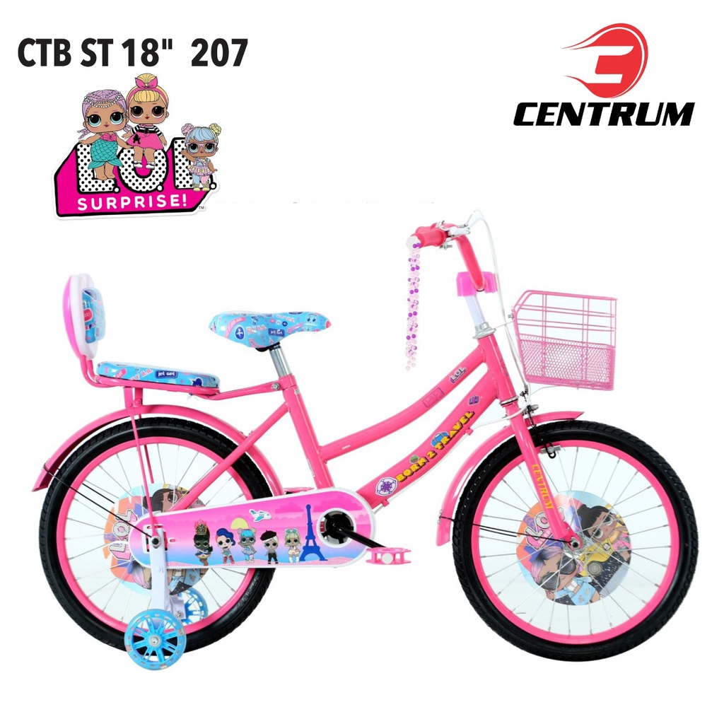 Sepeda Anak Cewek Perempuan  Bmx Mini Centrum 206 Ban Pompa Ukuran 12 Inch , 16 Inch dan 18 Inch