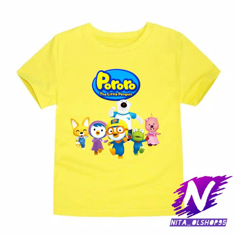 baju anak kaos anak pororo kartun anak pororo the little penguin