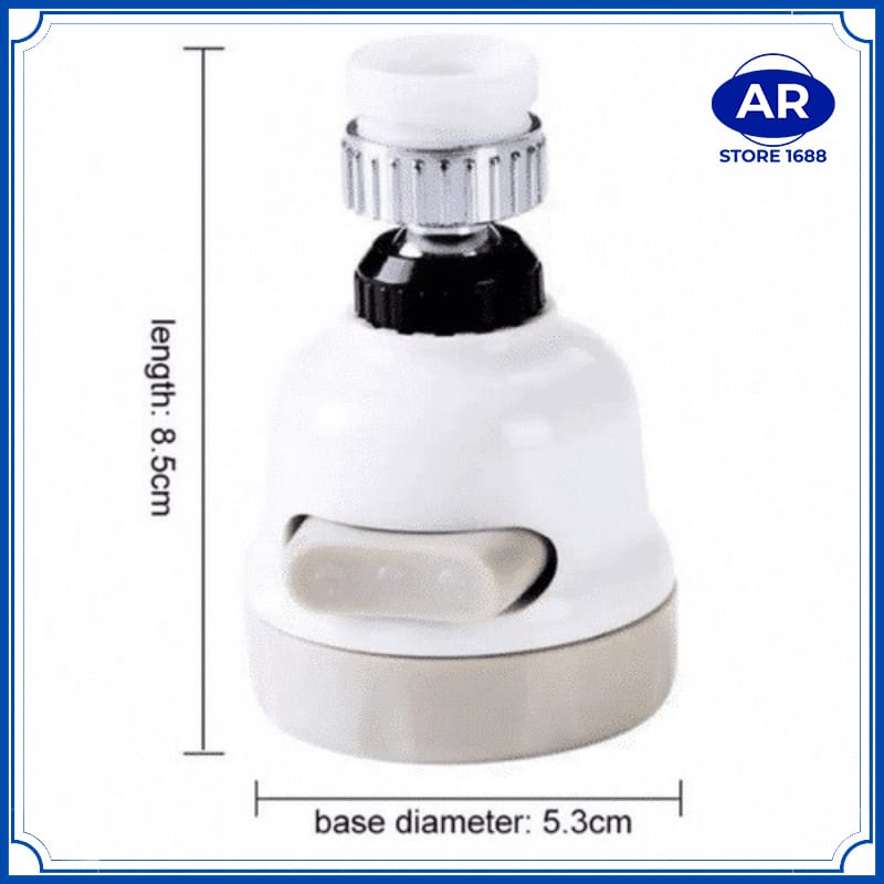 AR KEPALA SAMBUNGAN KRAN AIR ON OFF 3 MODE SPRAY / SAMBUNGAN KERAN TURBO HEMAT AIR