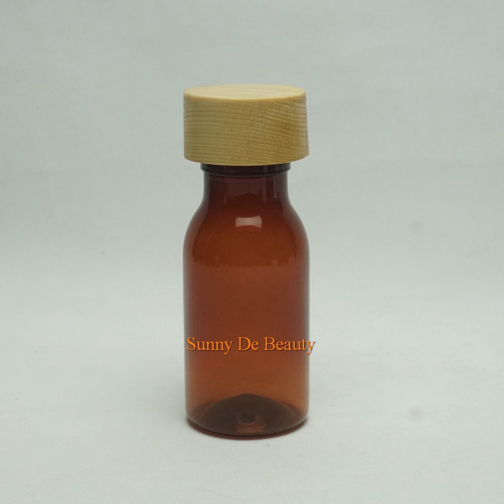 Botol Sirup Obat 60 Ml Coklat Pet Tutup Plastik / Botol Plastik / Botol Sirup Obat / botol obat siru