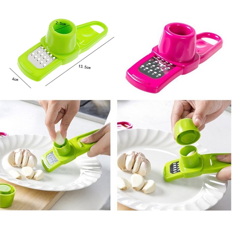 ღ Mini Jahe Bawang Putih Alat Penggiling Sayur Kacang Chopper Stainless Steel Menekan Pengupas Cutter Slicer Planer Alat Memasak Alat Dapur aksesoris