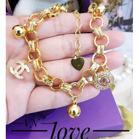 Xuping Gelang Tangan Wanita Dewasa Krincing Bunyi 2801ac