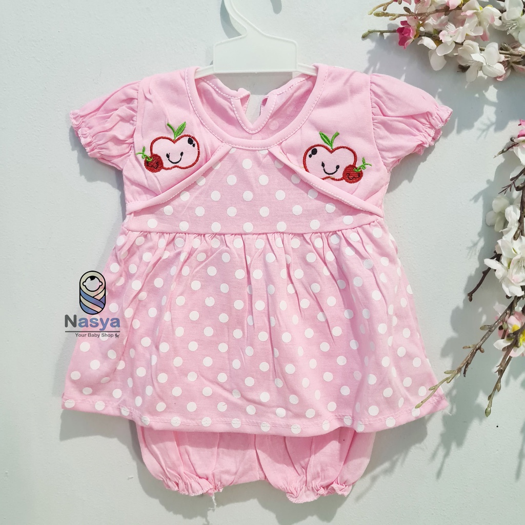[N-014] Baju Bayi Perempuan / baju bayi celana pendek MURAH (3-6 bulan)