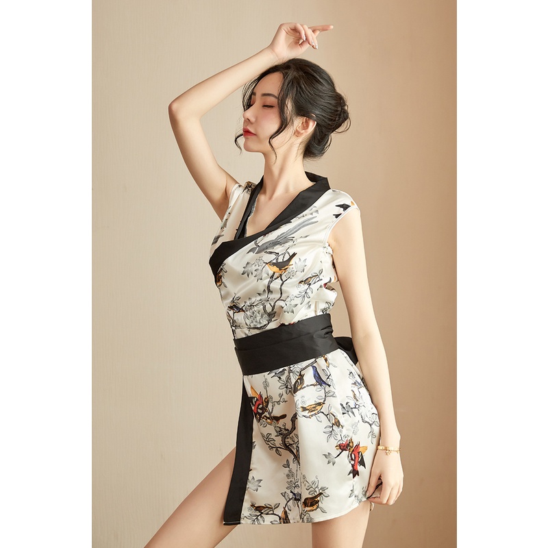 Victoria Long Night Hot Kimono Lingerie Baju Tidur Lingerie 3095