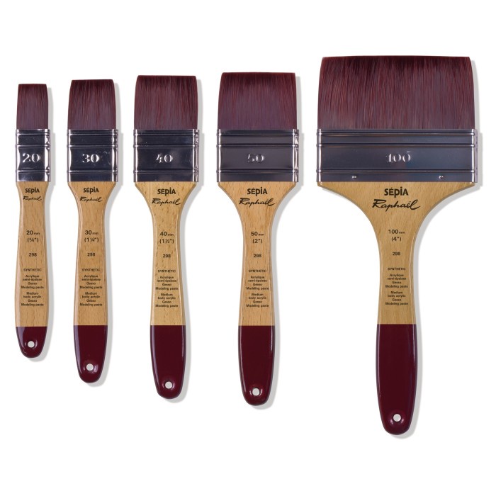 

Raphael 298 Flat Sepia Spalter Synthetic Brush