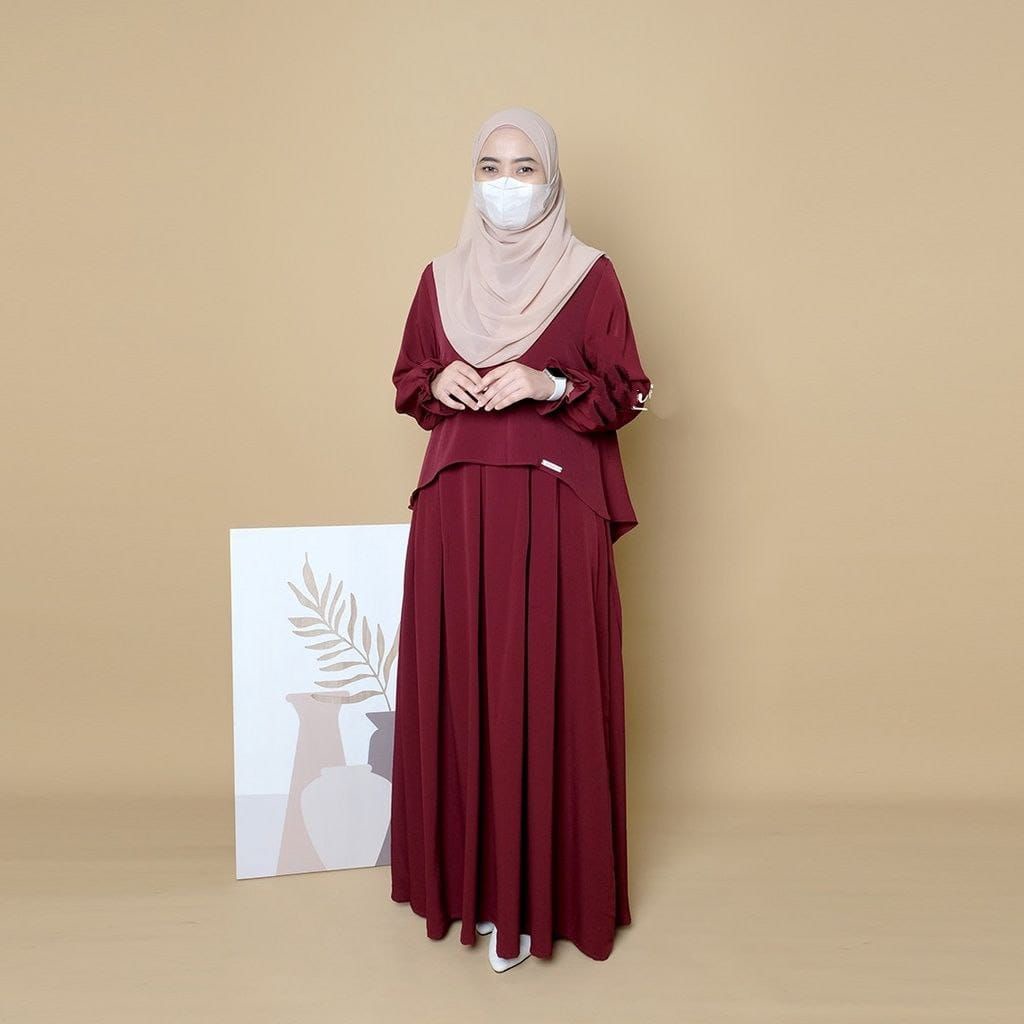 gamis terbaru lebaran 2023 baju wanita model baru Laura Maxy Dress