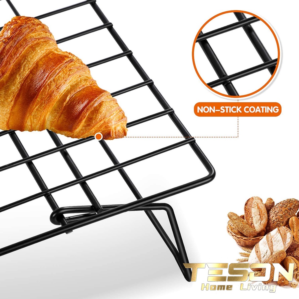 #TERMURAH!!! Rak Pendingin Kue Roti 3 Susun/ Tatakan Roti Baking Cake Cooling Rack Grid/Baking Rack/Alat Alat Kue Roti Donat Baking/ Rak Kering Cetakan Kue Donat