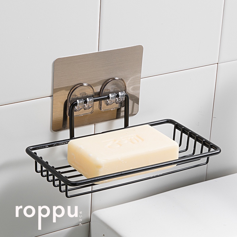 Roppu Tempat Sabun Batang Tempel Soap Holder Dinding Kamar Mandi