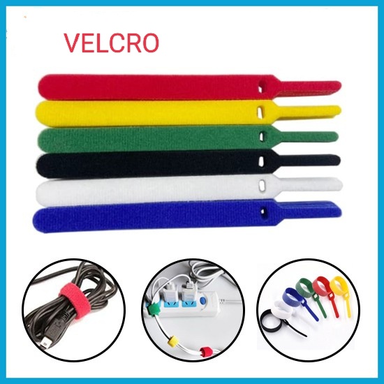 Velcro Strap Binder Cable 13cm / Velkro Penjepit Pengikat Kabel