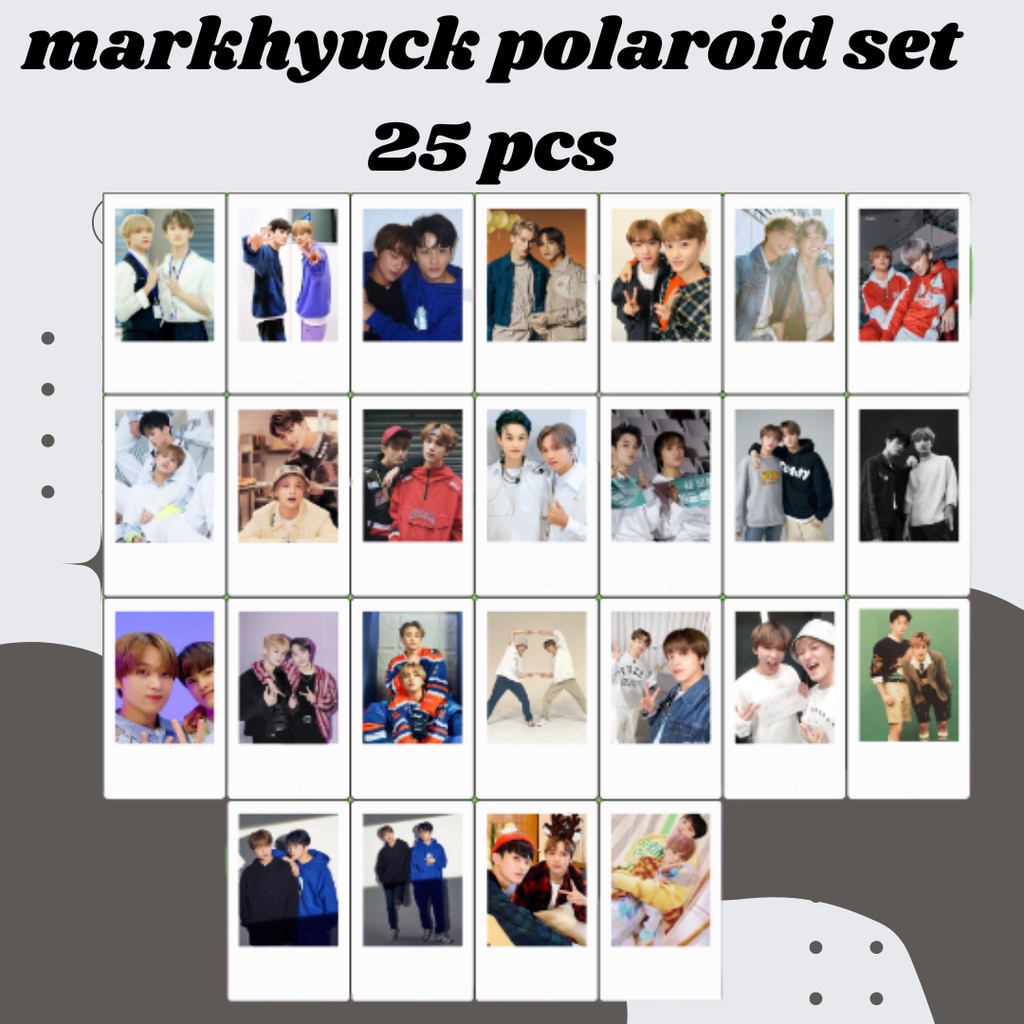 markhyuck mark lee nct 127 u wayv haechan lee donghyuck dong hyuck polaroid poster photocard officia