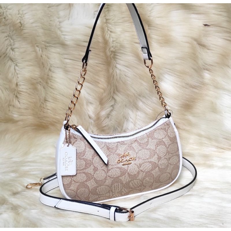 JUAL TAS WANITA TERY COC APRICOT/MOCCA UK 25x14